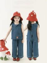 ⁦Little Mushroom Denim Set⁩ - الصورة ⁦4⁩