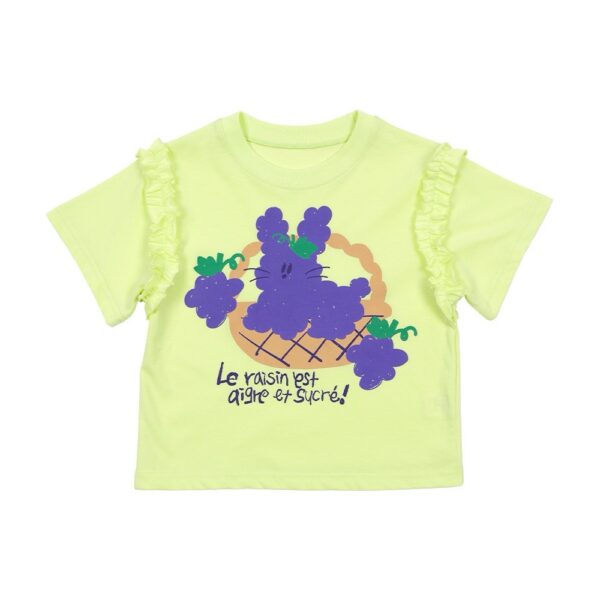 Grape Rabbit Frill T-Shirt