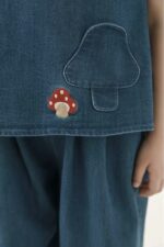⁦Little Mushroom Denim Set⁩ - الصورة ⁦6⁩