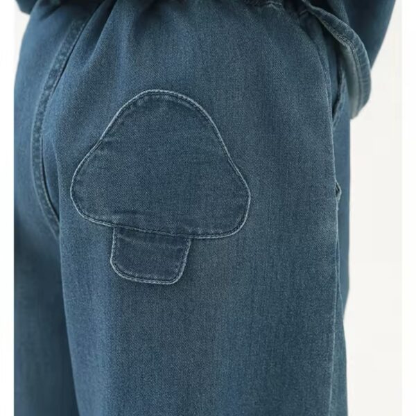 Mushroom Denim Pants