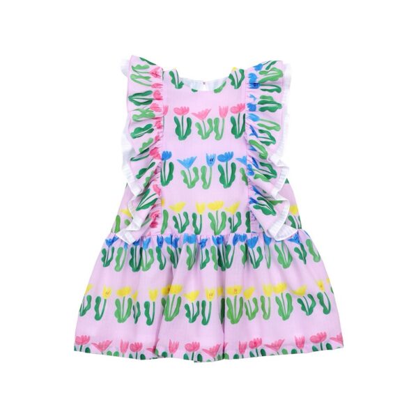 Seaweed Flower Frill Dress
